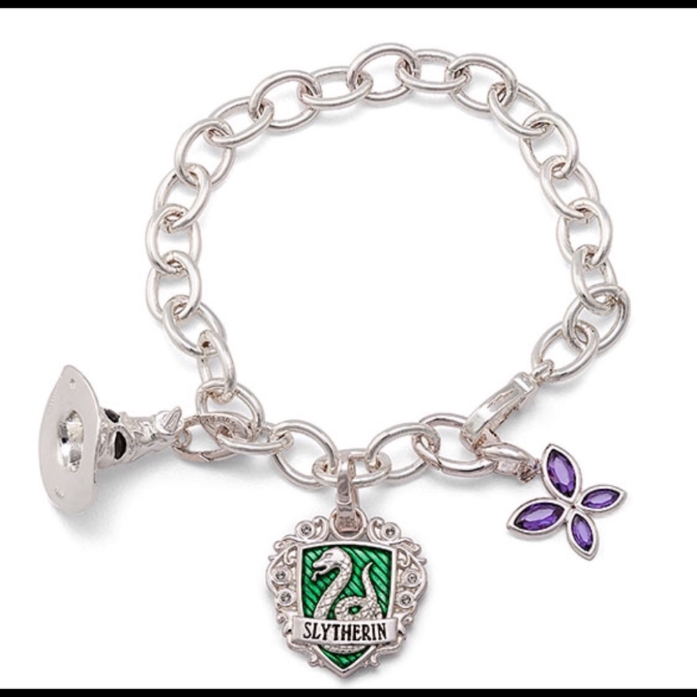 Harry Potter Slytherin Charm Bracelet Thinkgeek